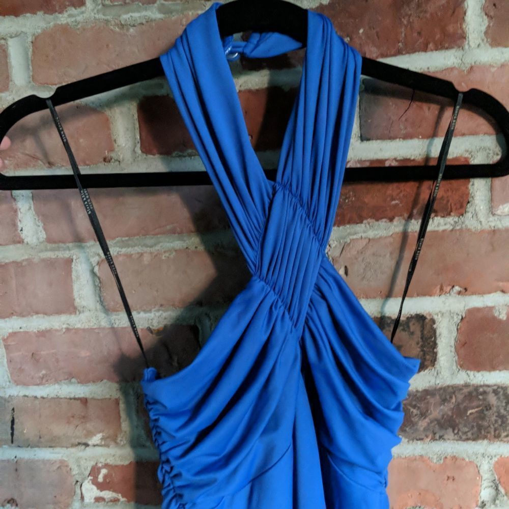 NWOT Black Halo High Neck Sleeveless Halter Sheath Dress Sz S - Picture 3 of 9